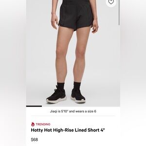 lululemon Hottie Hot shorts